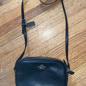 Coach Black Leather Crossbody Bag